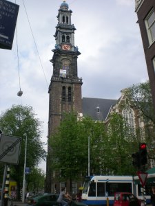 Next door to the Anne Frank House.