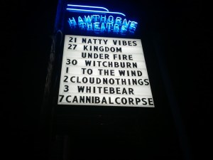 My phone can at least capture a pretty clear picture of the marquee