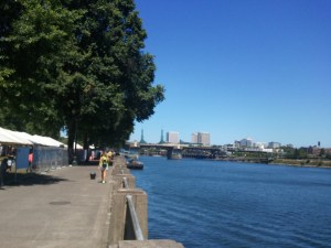 Portland's Waterfront Park, on a non-MusicFest day.