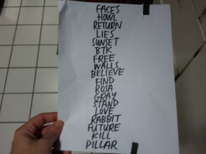 A personal souvenir from the show