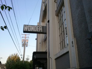 Outside the Wonder, with that late Oregon summer sunset.